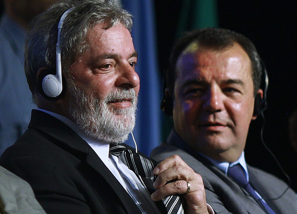 Ex-presidente Lula e ex-governador Sérgio Cabral na escolha do Rio como sede das olimpíadas de 2016 (Foto: Divulgação / Ricardo Stuckert / Arquivo)