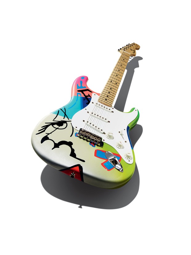 relates to Details story on Teddy M guitar art, Crash x Teddy M Fender Stratocaster commissioned by Ed Sheeran (Foto: Editora Globo)