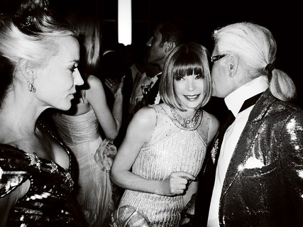 Karl Lagerfeld e Anna Wintour 