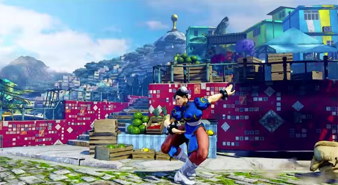 Street Fighter 5 terá cenário no Brasil, com elementos do Rio de Janeiro (Foto: Divulgação)