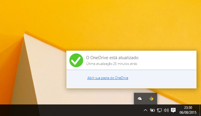 OneDrive vem ativado por padrão e cobra se passar dos 15 GB guardados (Foto: Reprodução/Paulo Alves)