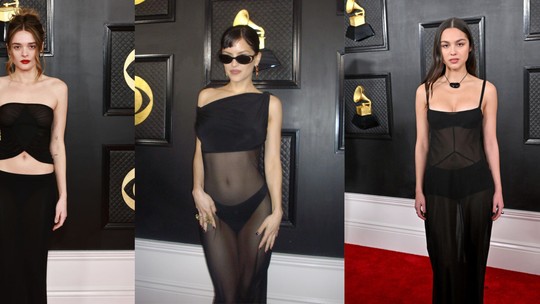 All-black e transparente: tendência foi a favorita das estrelas no Grammy 2023