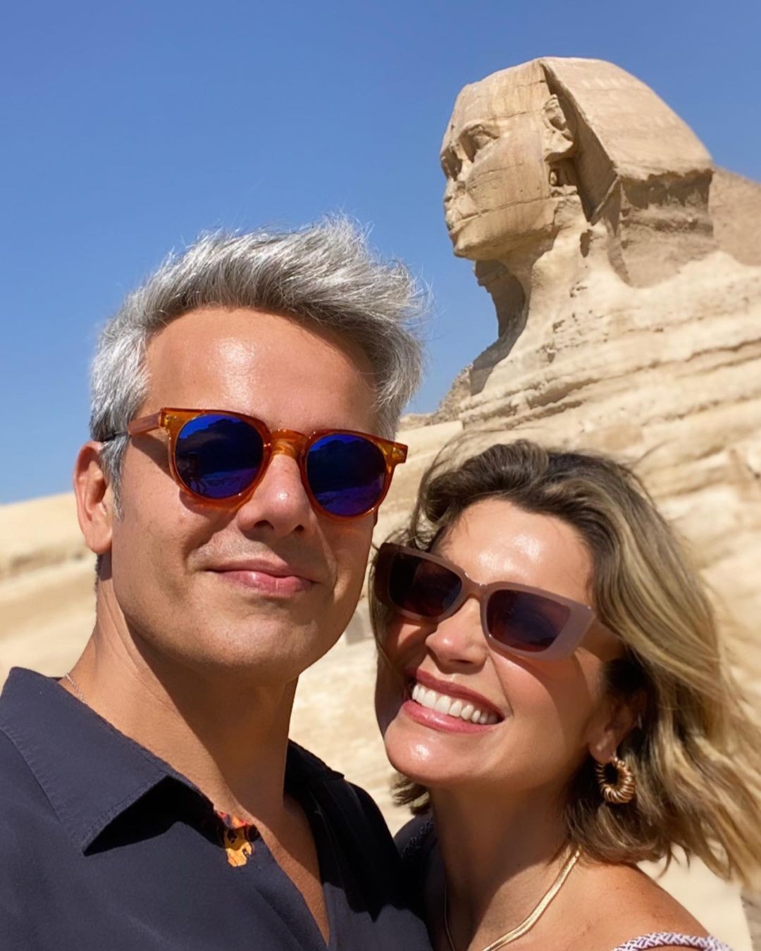 Flávia Alessandra e Otaviano Costa abrem álbum de fotos de viagem no Egito (Foto: Reprodução/Instagram)