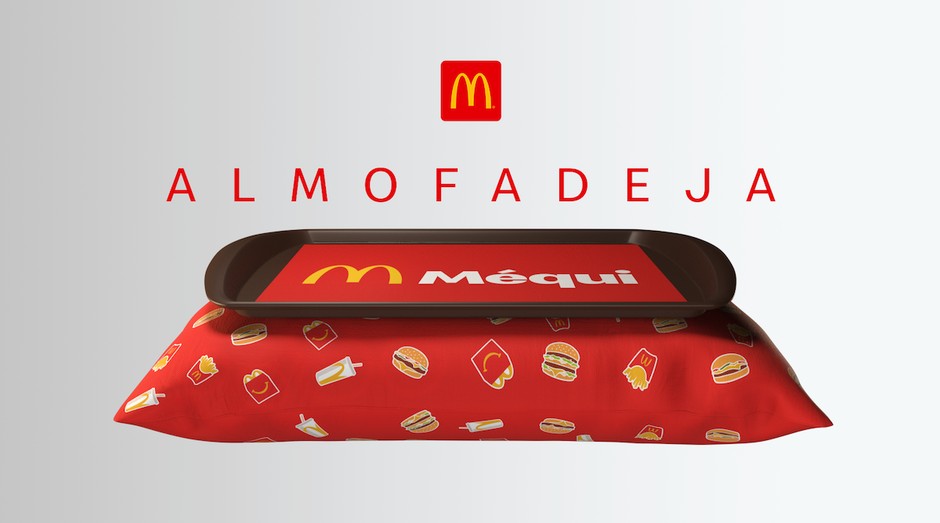Almofadeja: McDonald's lança produto para auxiliar alimentação no sofá (Foto: Divulgação)