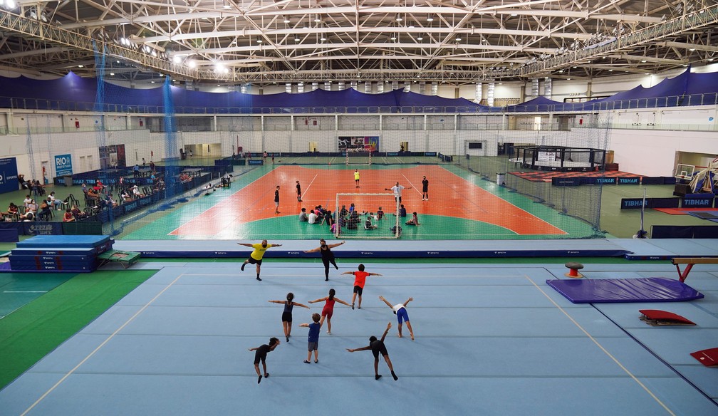 A Arena 3, no Parque Olímpico, tem aulas de diversas modalidades — Foto: Marcos Serra Lima/G1