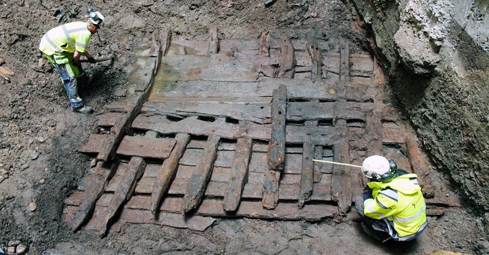 Naufrágio do século 16 é encontrado em parque, na Suécia (Foto: Reprodução Facebook/Arkeologikonsult)