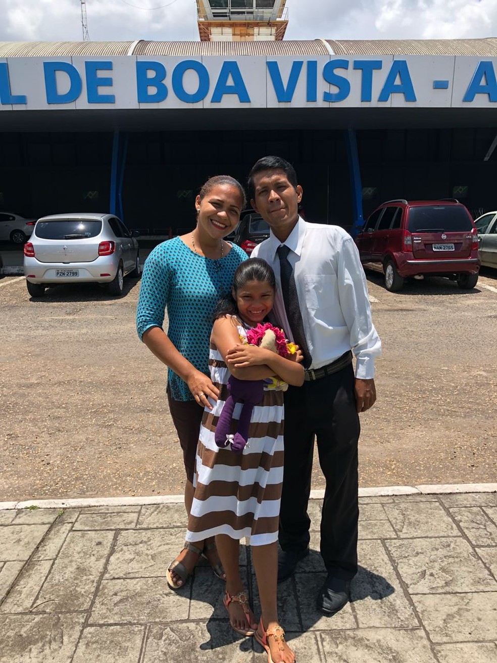 Casal venezuelano busca no Brasil a oportunidade de criar a filha  â Foto: Arquivo pessoal/DivulgaÃ§Ã£o