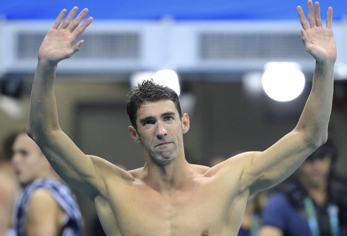 Phelps 4x100medley (Foto: REUTERS/Dominic Ebenbichler)