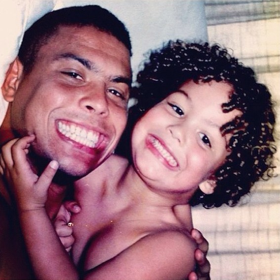 Ronaldo e o primogênito, Ronald (Foto: Reprodução/Instagram)