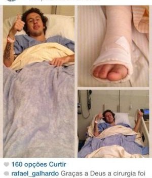 Galhardo cirurgia (Foto: Reprodução / Instagram)