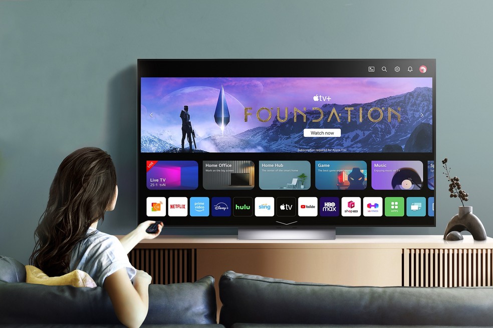 LG revela nova linha de smart TVs OLED evo na CES 2023 — Foto: Divulgação/LG