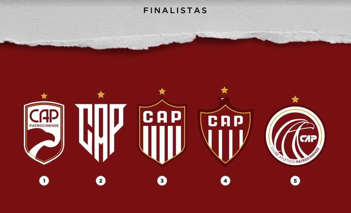 Patrocinense Apresenta Desenhos Finalistas Votacao Popular Vai Definir Novo Escudo Do Clube Patrocinense Ge