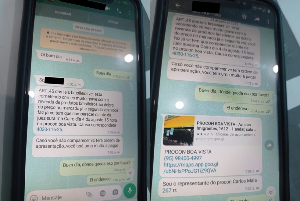 Procon Boa Vista NÃO faz atendimento ou convocações por meio de WhatsApp — Foto: Divulgação/Prefeitura de Boa Vista