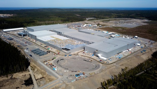 Gigafábrica da Northvolt em Skelleftea, na Suécia (Foto: Divulgação)