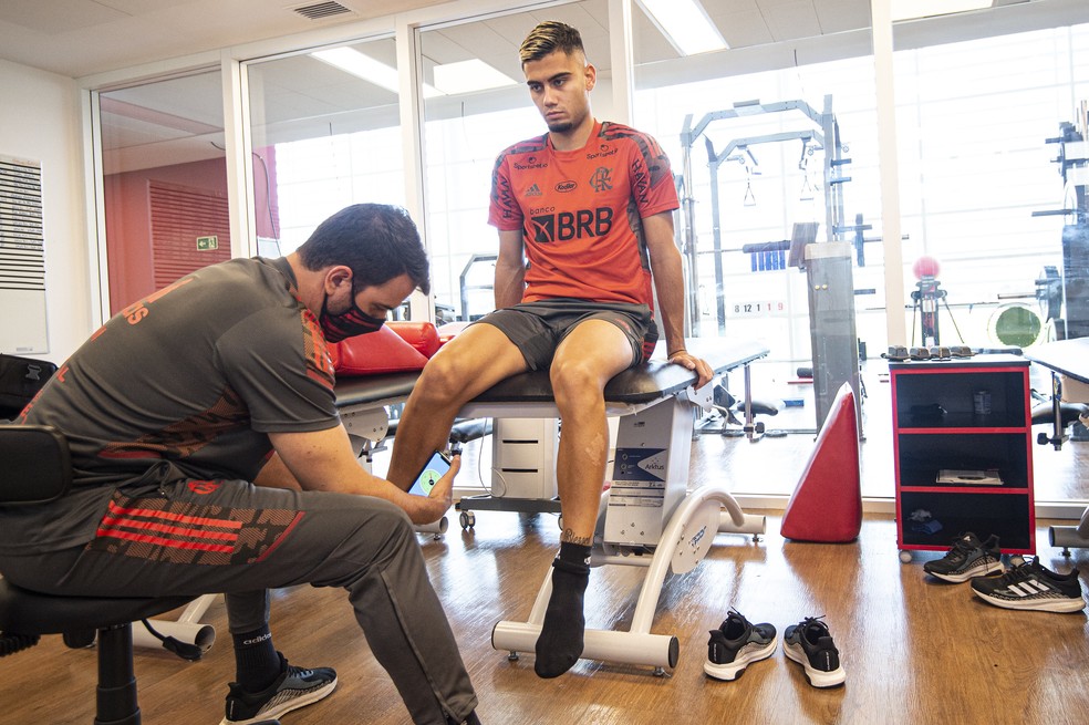 Andreas Pereira Flamengo — Foto: Alexandre Vidal / Flamengo