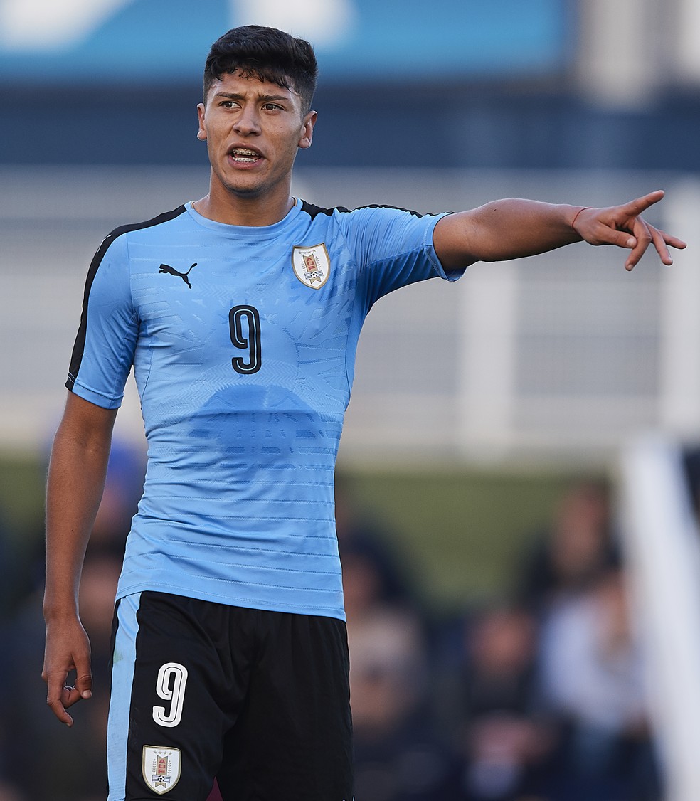 Facundo Milan, centroavante uruguaio do São Paulo — Foto: Quality Sport Images/Getty Images