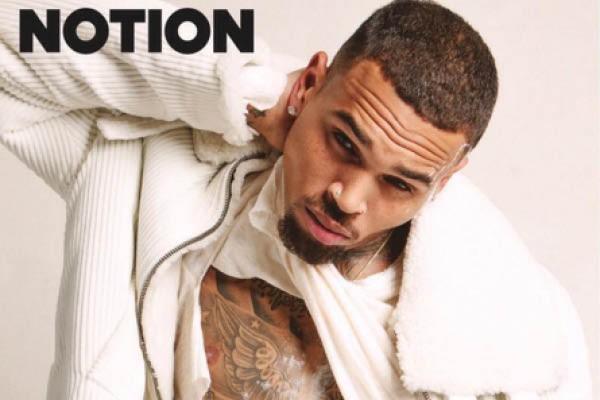 Chris Brown na capa da revista Notion (Foto: Reprodução)
