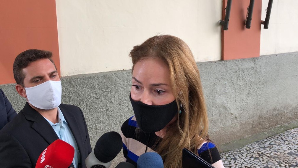 Delegada Valéria Aragão na 12ª DP (Copacabana) — Foto: Henrique Coelho/G1