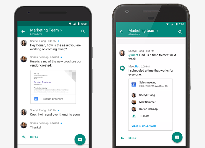 Hangouts Chat é aposta do Google contra Slack (Foto: Divulgação/Google)