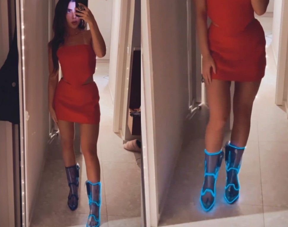 Jade Picon usa bota em neon que brilha no escuro (Foto: Reprodução/Instagram)