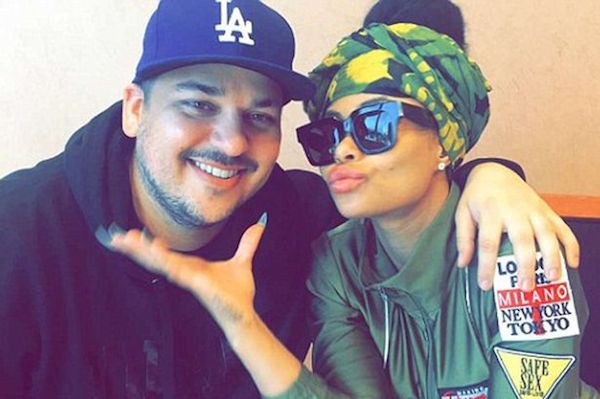 Rob Kardashian e sua namorada, Blac Chyna (Foto: Instagram)