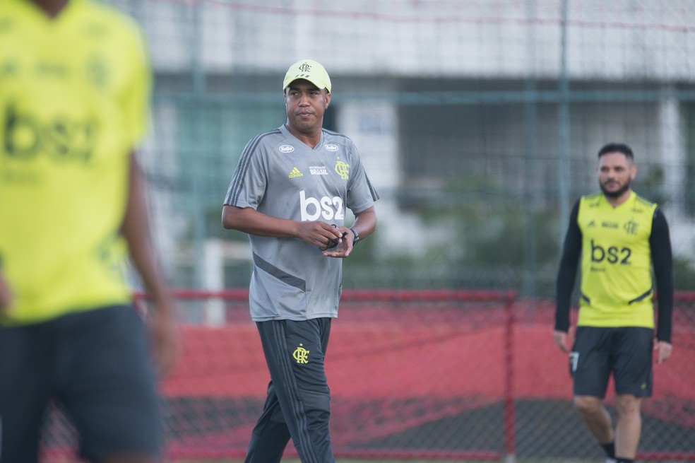 Marcelo Salles está de folga até que tenha situação definida. Marcos Braz deseja permanência — Foto: Alexandre Vidal / Flamengo