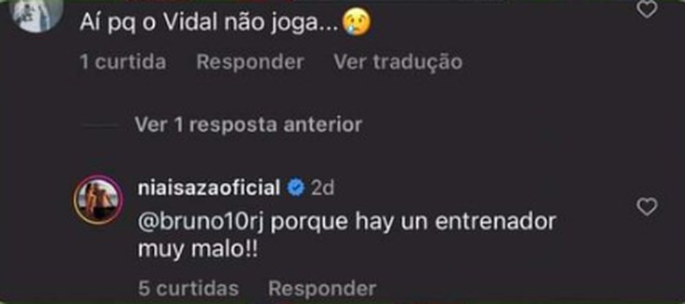 Sonia Isaza criticou trabalho de Jorge Sampaoli — Foto: Reprodução/Instagram
