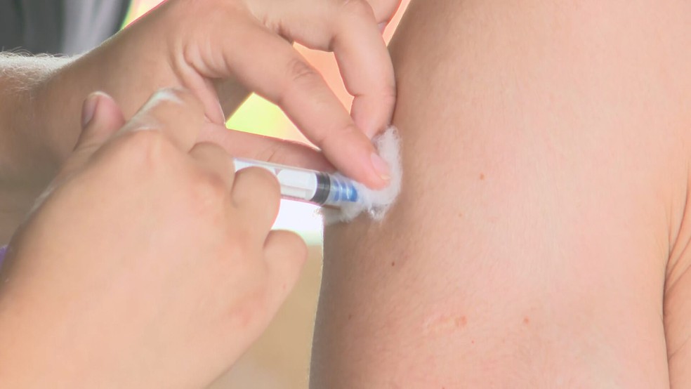 Campanha de vacina contra Covid-19 no Distrito Federal — Foto: TV Globo/Reprodução 