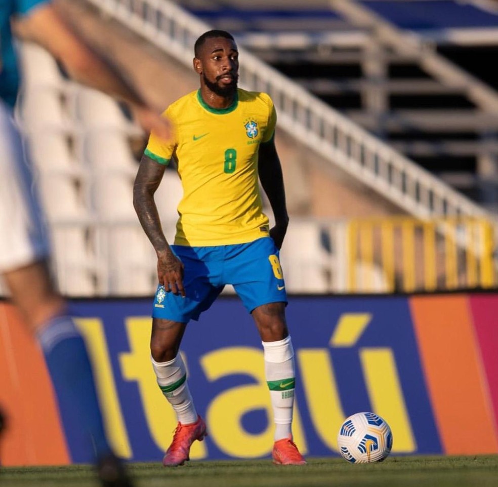 Gerson pela Sele&ccedil;&atilde;o ol&iacute;mpica &mdash; Foto: Ricardo Nogueira / CBF