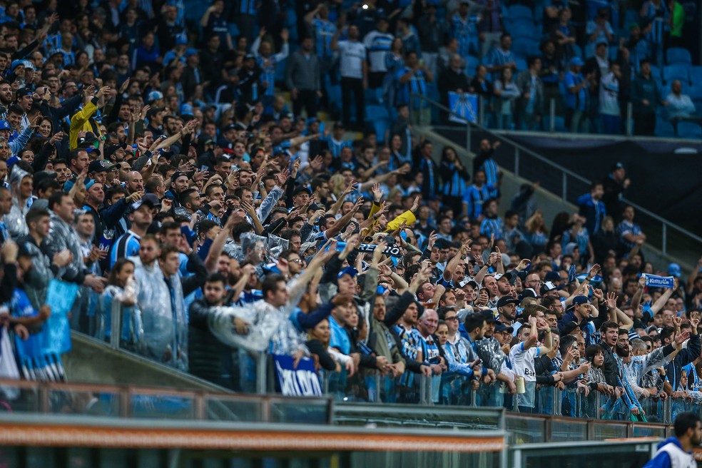 Grêmio conta com o apoio da torcida — Foto: Lucas Uebel / Grêmio, DVG