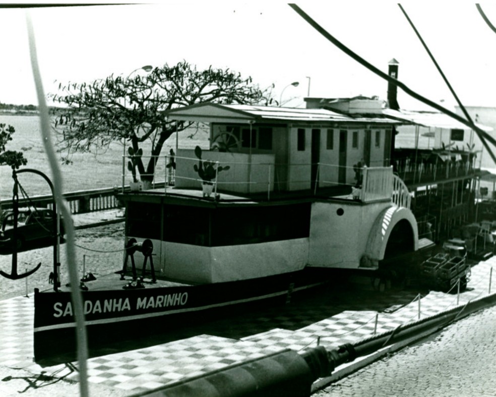 A embarcação Vapor Saldnaha Marinho chegou em Juazeiro no ano de 1871 — Foto: Divulgação/IBGE
