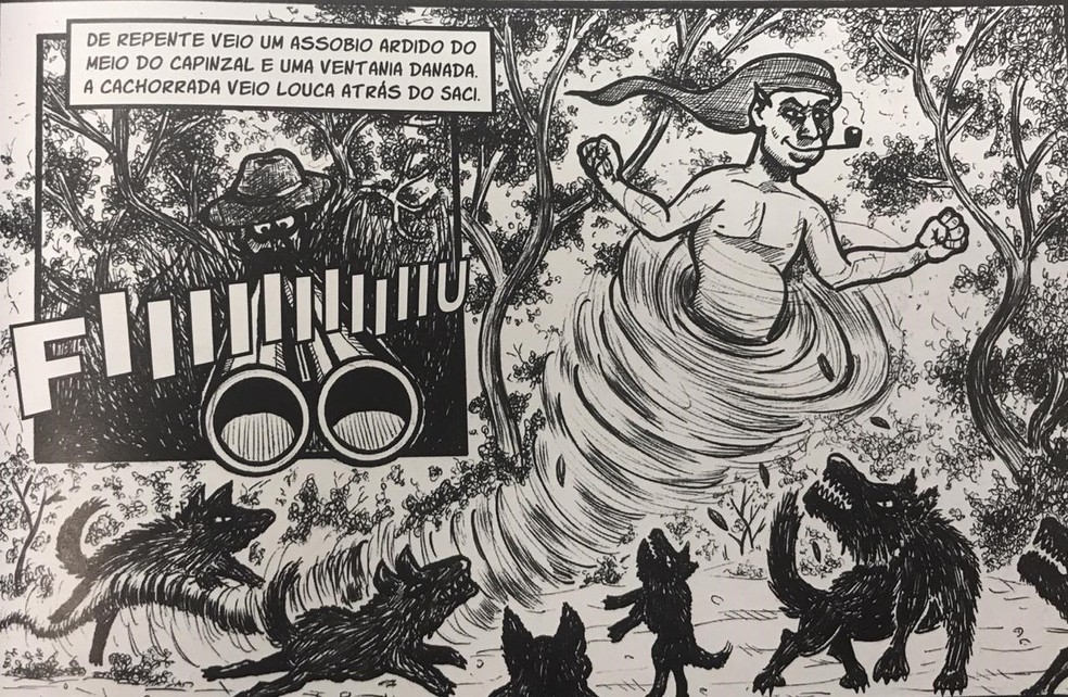 História do Saci Pererê é reverenciada por estudiosos em São Luiz do Paraitinga — Foto: Reprodução/ Mauricio Pereira