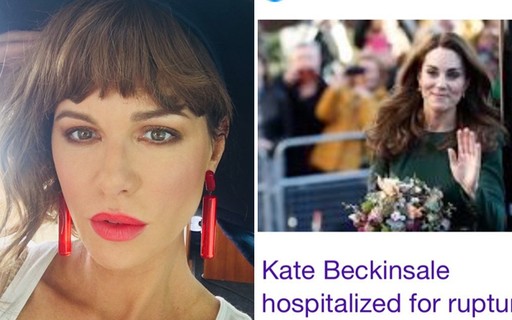 Kate Beckinsale é confundida com Kate Middleton por site internacional e zoa: "William está dizendo oi"