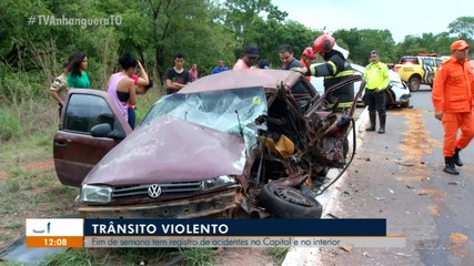 Fim de semana tem registro de acidentes na Capital e no interior