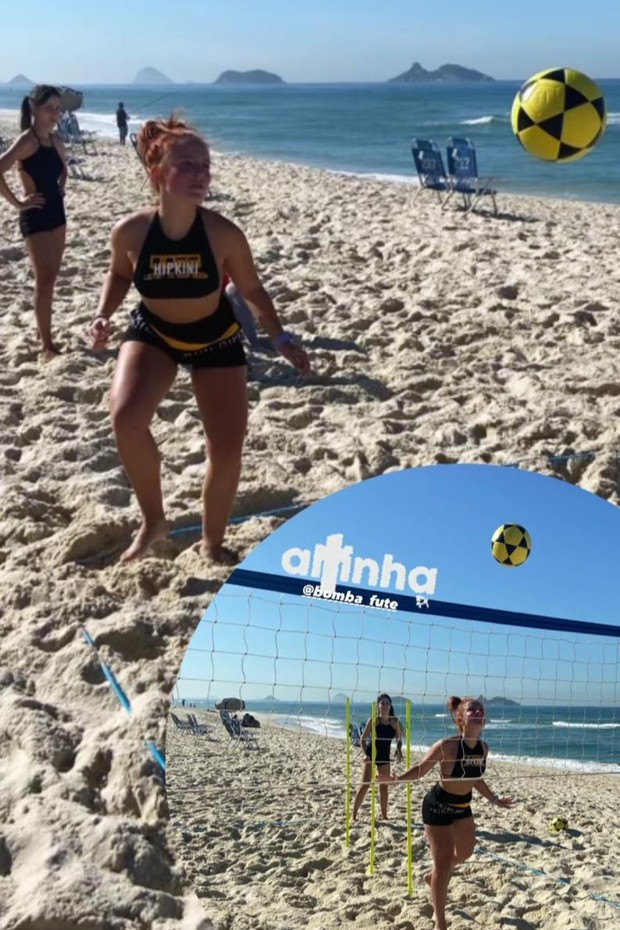 Larissa Manoela em praia do Rio de Janeiro (Foto: Reprodução/Instagram)