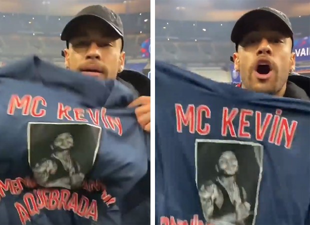 Neymar faz homenagem a MC Kevin (Foto: Reprodução Instagram)