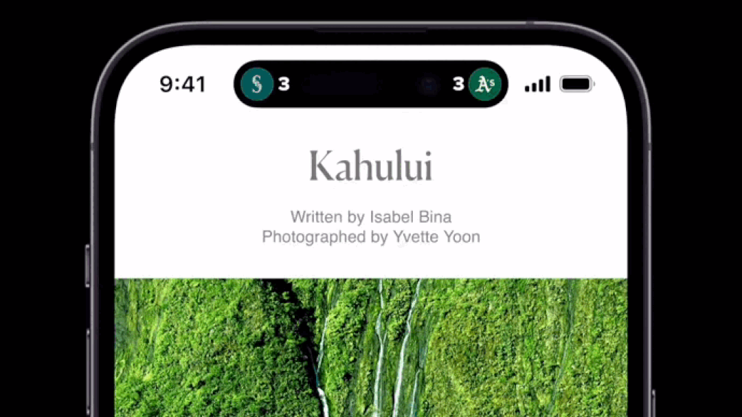 Dymamic Island - o novo notch do iPhone 14 Pro em ação