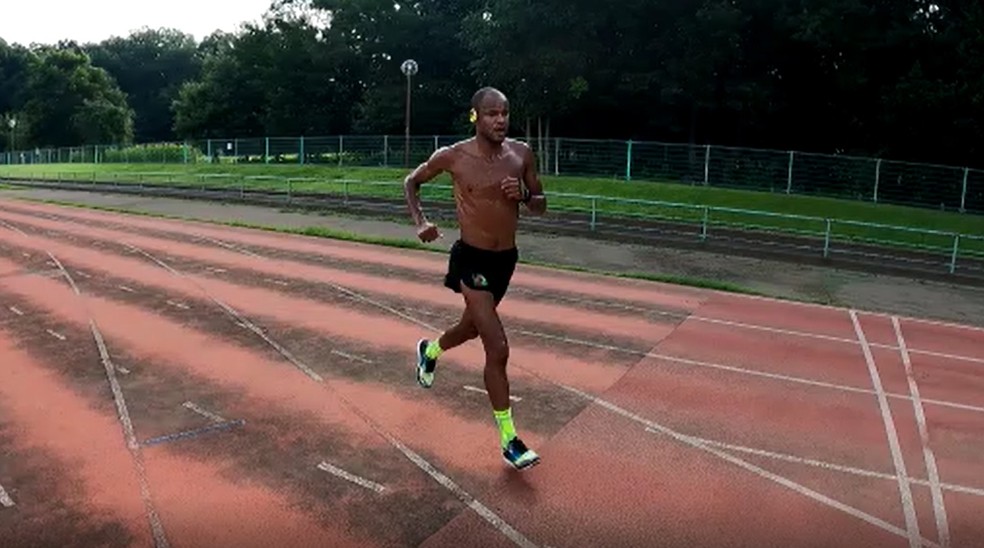 Paulo Roberto só pode utilizar pista para realizar preparação final — Foto: Cedida