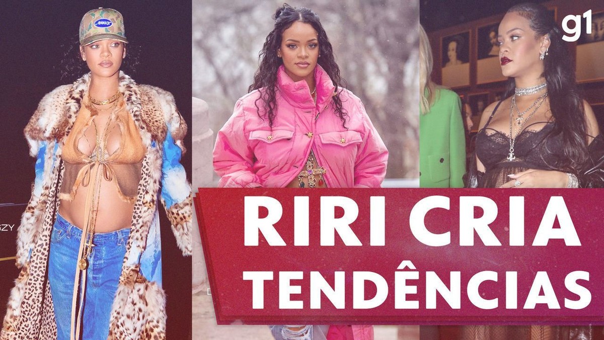 Colar gigante, transparência, cintura baixa… As tendências ditadas por Rihanna na gravidez |  Lollapalooza 2022