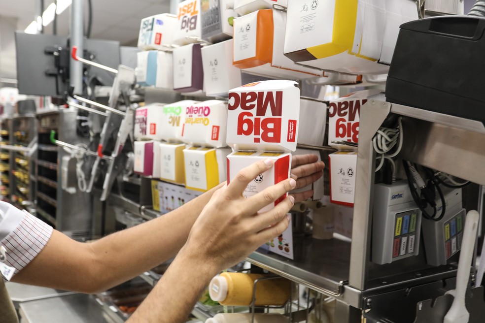 Caixinhas de lanche do McDonald's (Foto: Fábio Tito/G1)