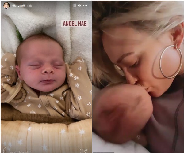Mae, a filha recém-nascida de Hilary Duff (Foto: Instagram)