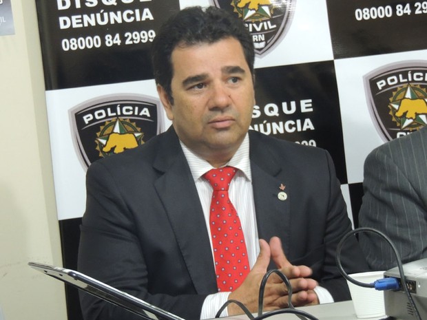 Delegado Geral da Polícia Civil do RN, Fábio Rogério da Silva (Foto: Felipe Gibson/G1)