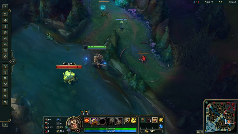 Preste atenção aos pinstouros em League of Legends (Foto: Reprodução/Victor de Abreu)