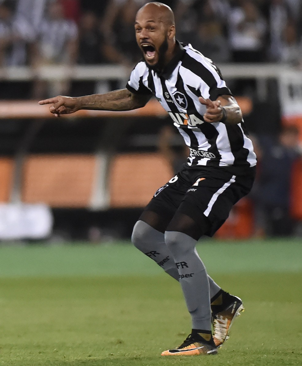 Gol diante do Nacional, na Libertadores, foi dos momentos mais marcantes de Bruno Silva no ano (Foto: André Durão / GloboEsporte.com)