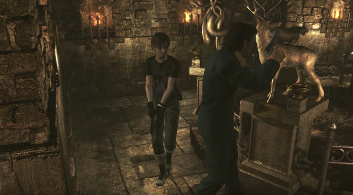 Saiba mover as estátuas em Resident Evil Zero Remaster (Foto: Reprodução/Felipe Vinha)