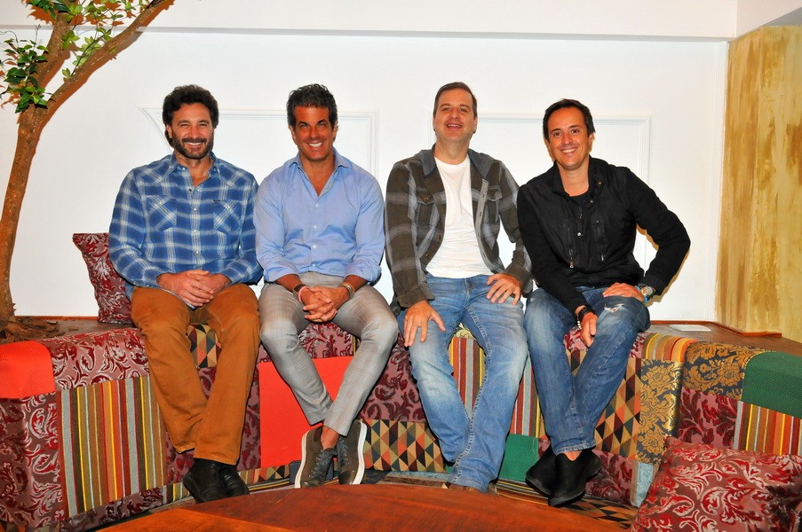 Os sócios Rico Mansur, Álvaro Garnero, Gutti Camargo e Kako Perroy  (Foto: Cassiano de Souza)