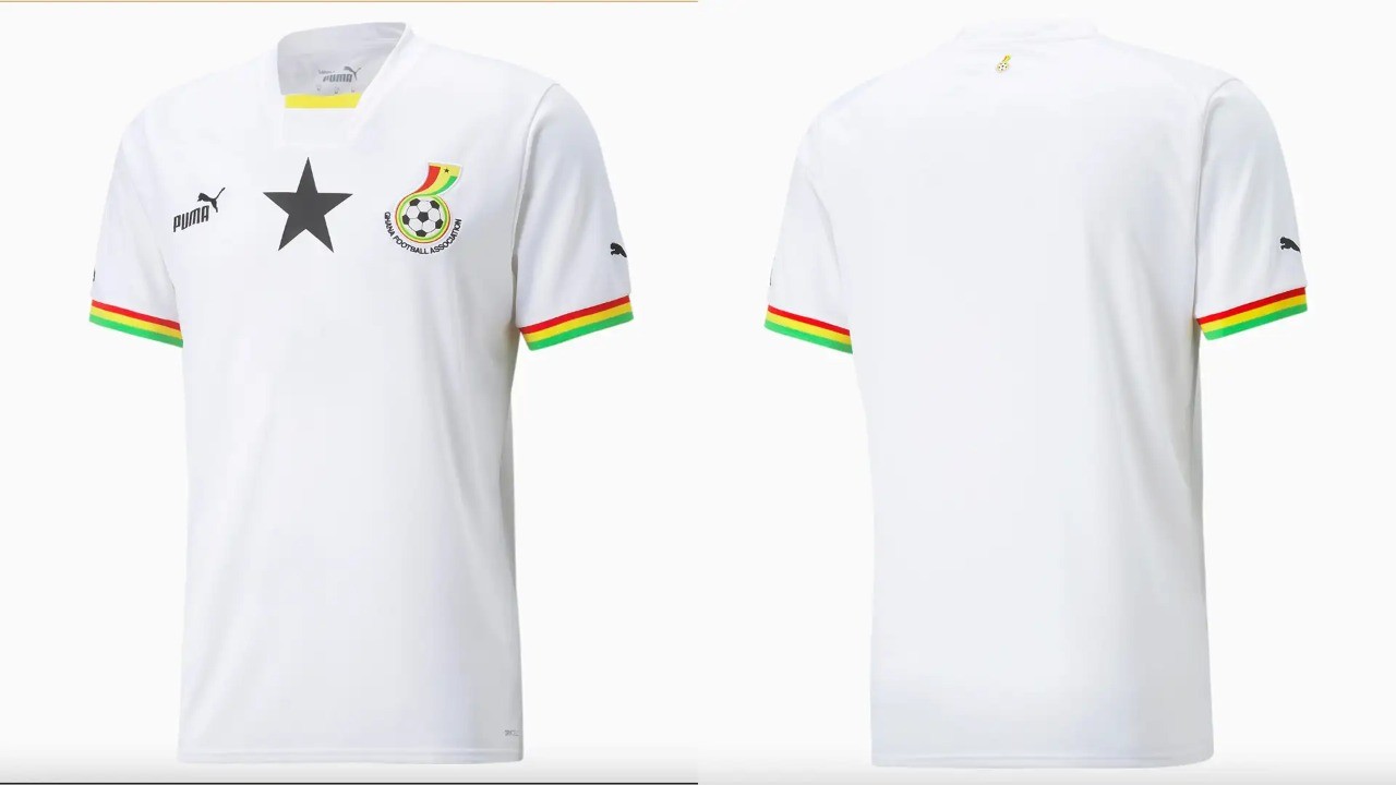 Uniforme da seleção de Gana para a Copa do Mundo de 2022 — Foto: Divulgação/Puma