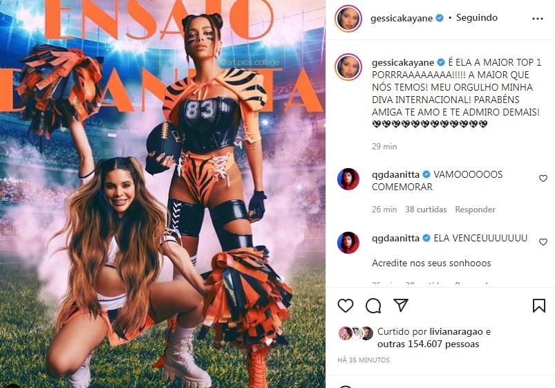 GKay e Anitta (Foto: Reprodução / Instagram)