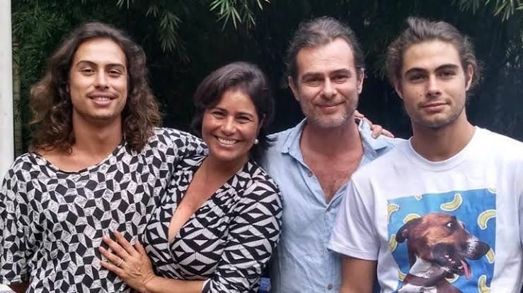 João Vitti com Valéria Alencar e os filhos Francisco e Rafael (Foto: Reprodução/Instagram)