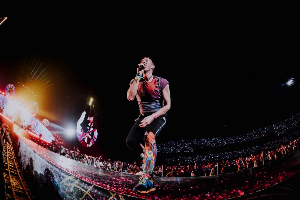 Coldplay em apresentação no Brasil — Foto: Divulgação / Iris Alves